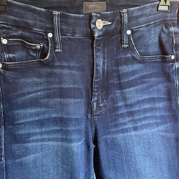 Mother High Waisted Looker Fray Hem Skinny - Size 24 - Picture 10 of 15